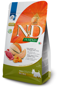 Farmina - N&D Pumkin Canine Adult Mini Ente, K&uuml;rbis & Cantaloupe-Melone